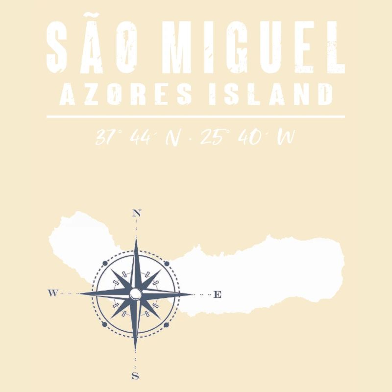 São Miguel Azoren Kompass Retro