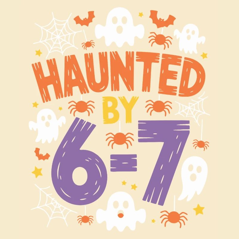 Hanté par 6-7 Halloween Math Pun Design