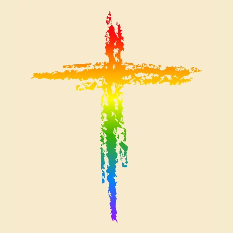 Regenbogen Kreuz 