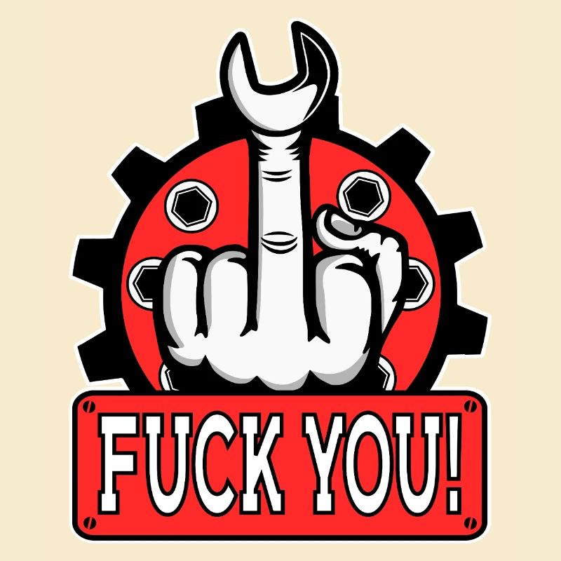 Provokantes Mittelfinger Statement