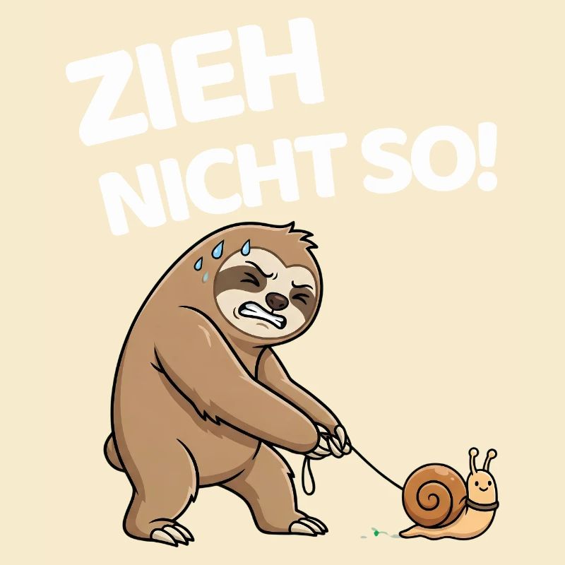 Don't pull so sloth with snail