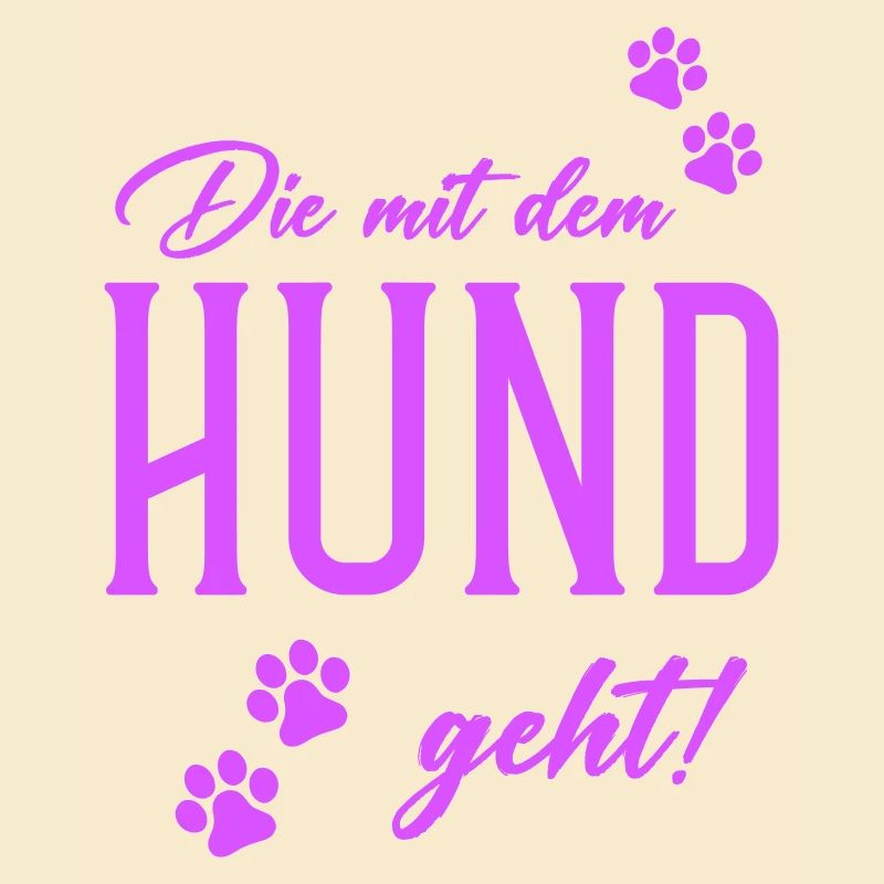 Die mit dem Hund geht 