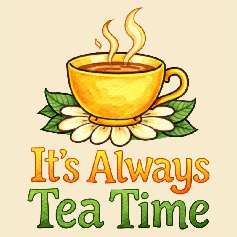Always Tea Time Teacup Design