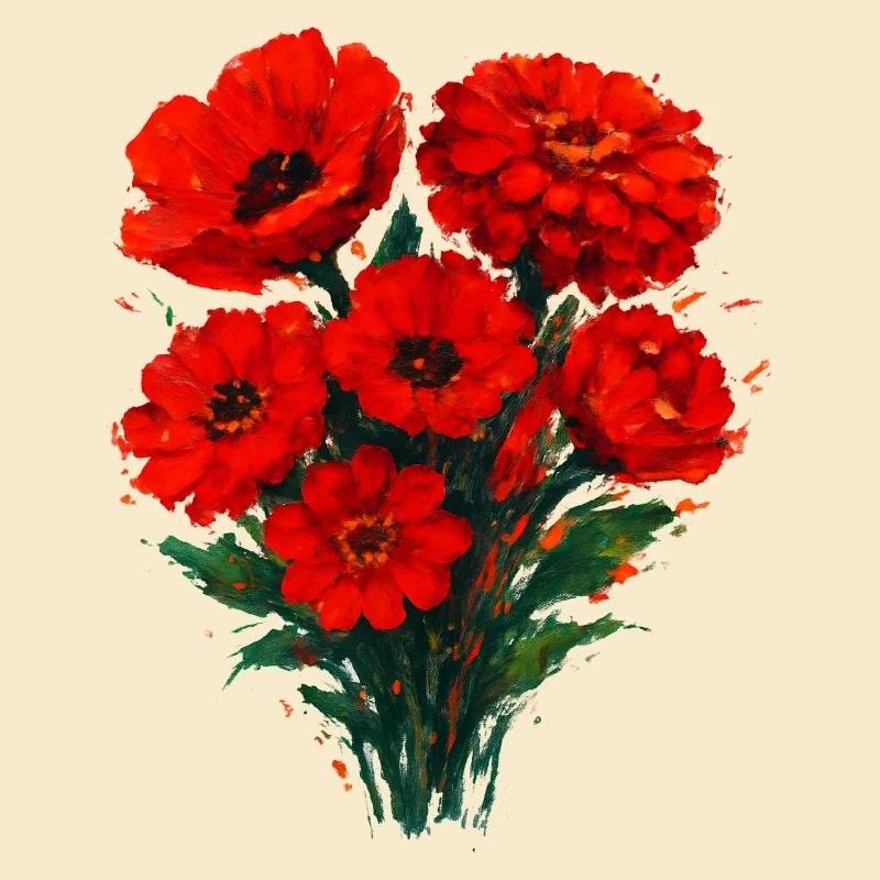 Rote Mohnblüten Aquarell