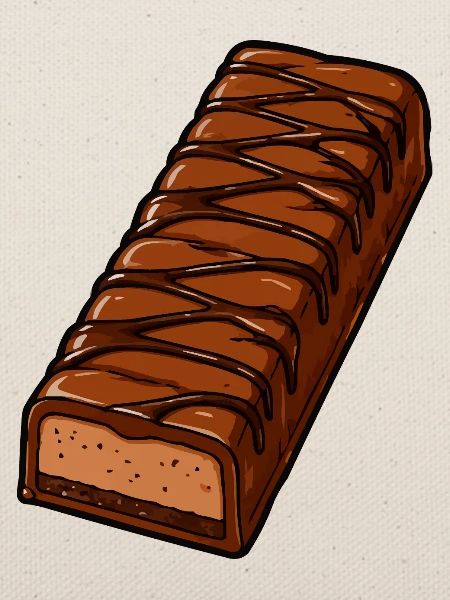 Schoko Riegel mit Zickzack-Glasur