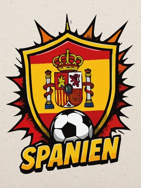 Spanien Fußball Wappen Ball