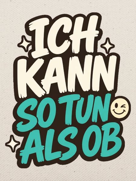 ICH KANN SO TUN ALS OB