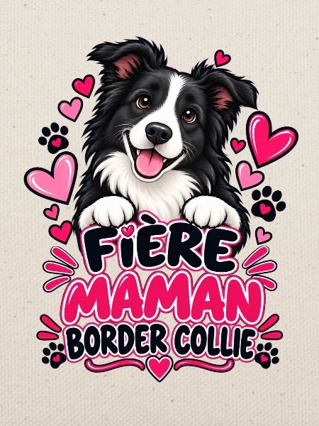 Stolze Border Collie Mama