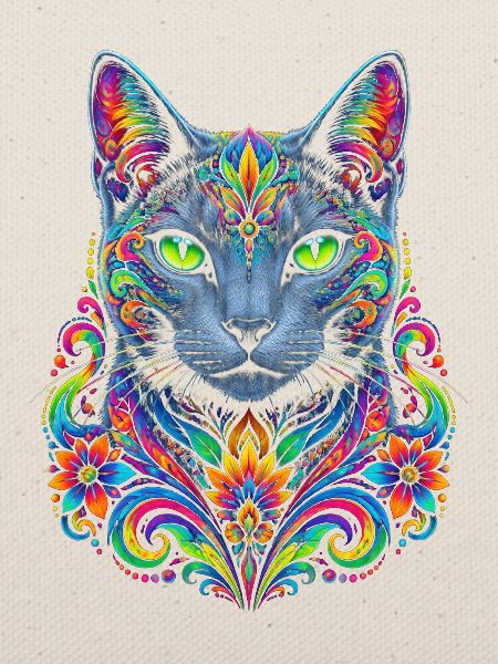 Stellar-Floral-Prisma-Katze