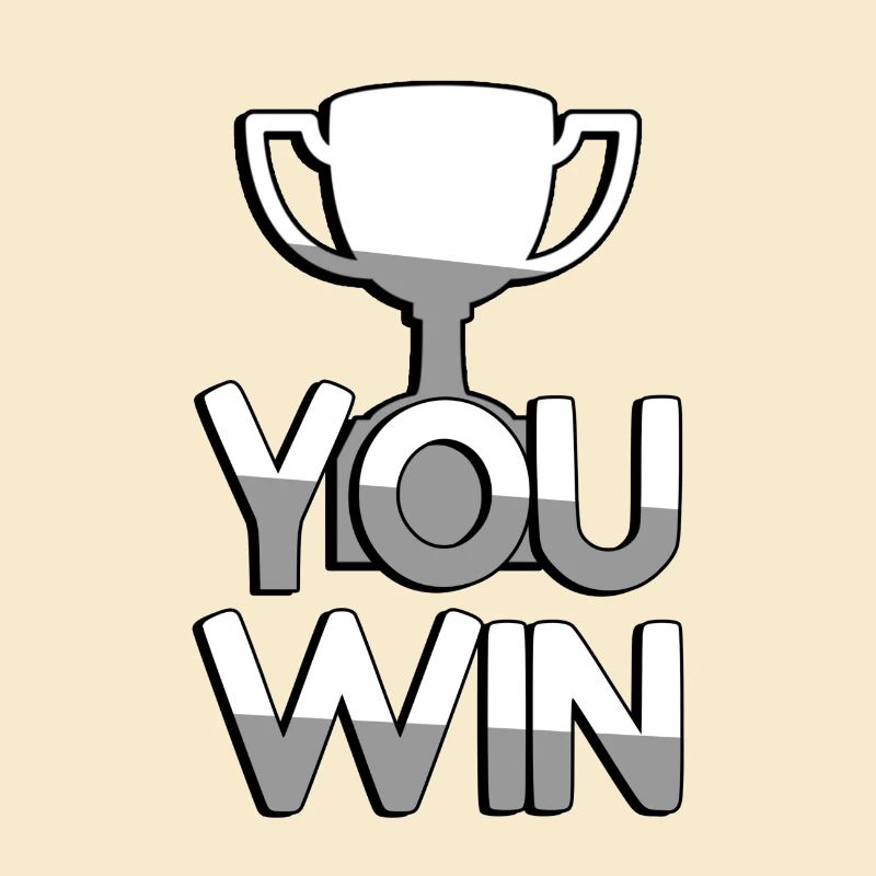 YOU WIN + Trophäe - Gaming
