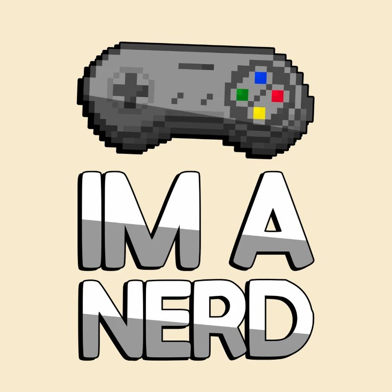 IM A NERD + SNES Controller - Gaming