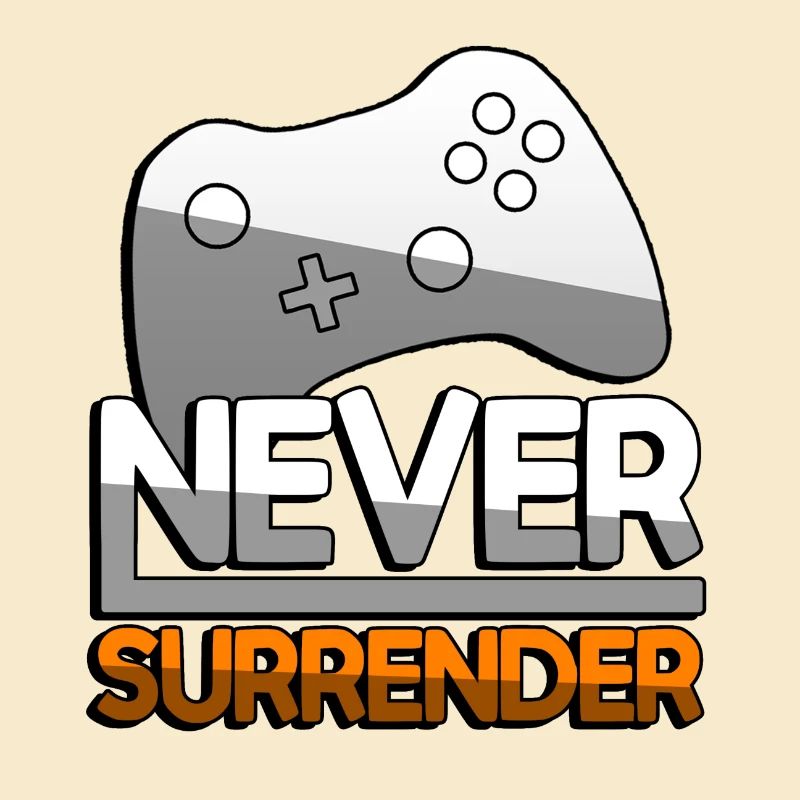 NEVER SURRENDER (Orange) + Controller - Gaming