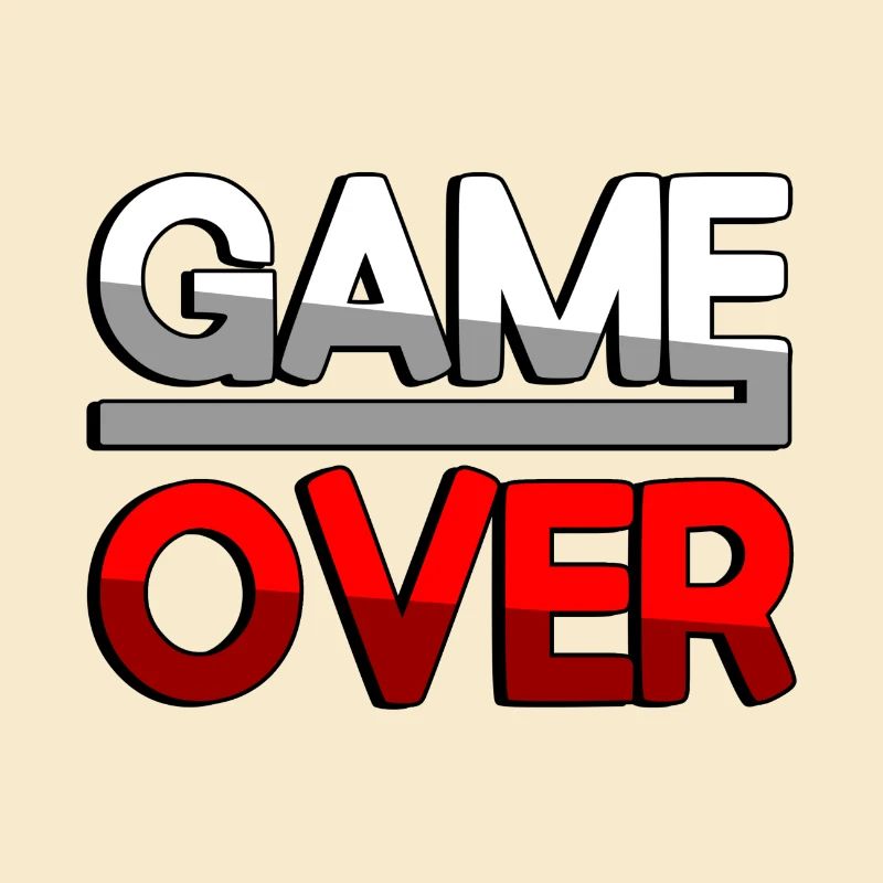 GAME OVER (Rouge) - Jeux