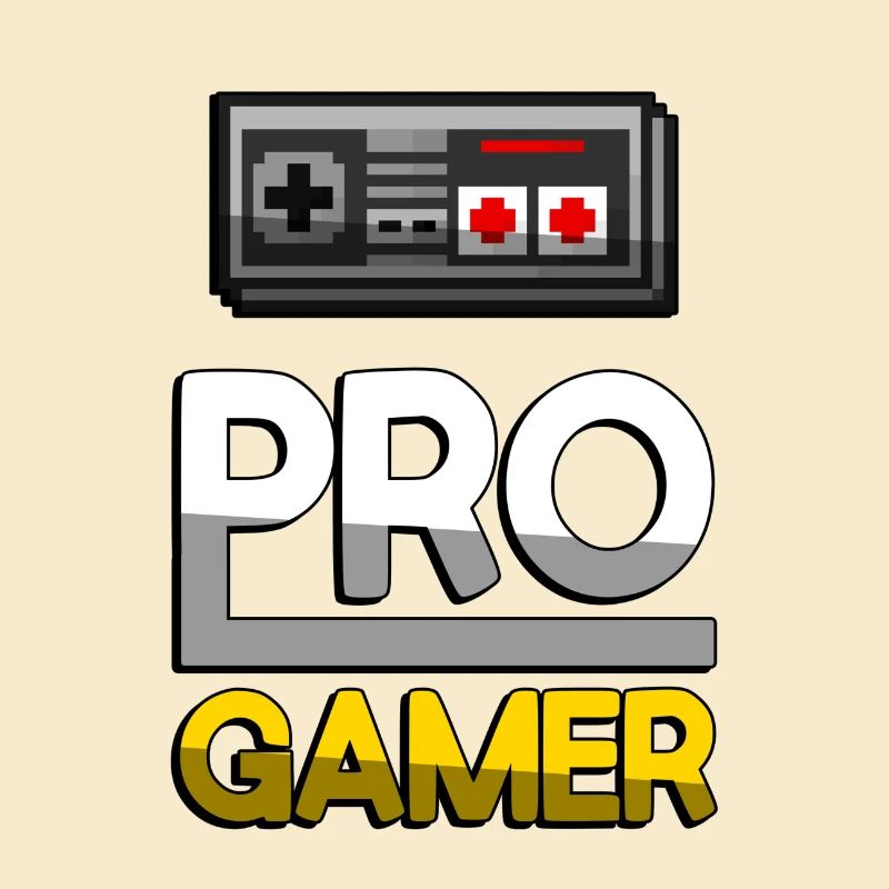 PRO GAMER (Yellow) + NES Controller - Gaming