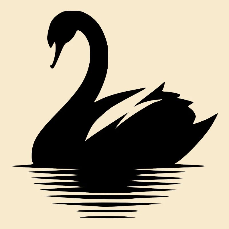 Großer Wasservogel Schwan Portrait