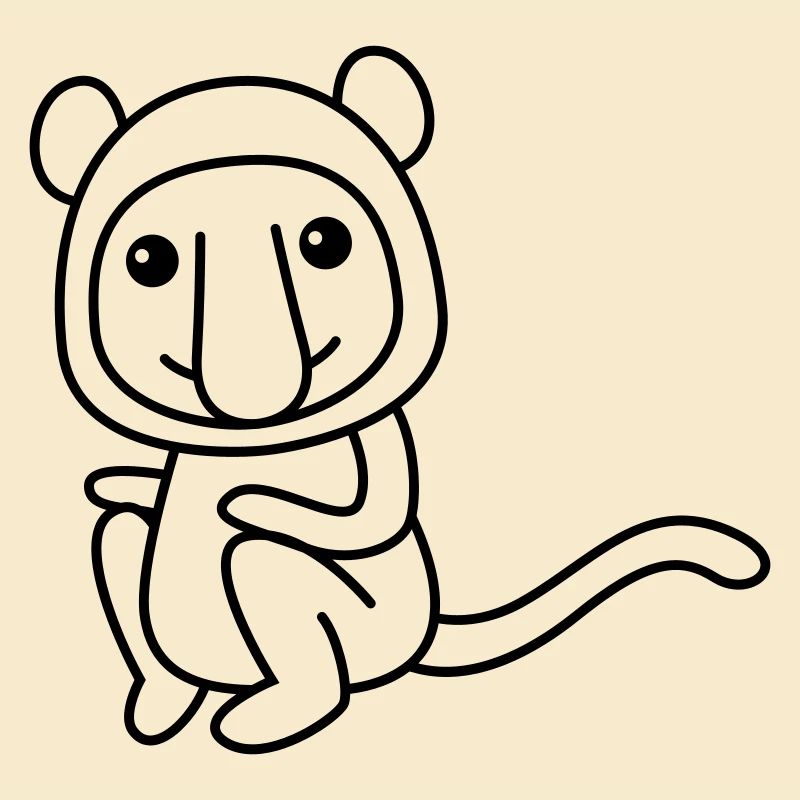 Monkey comic animal