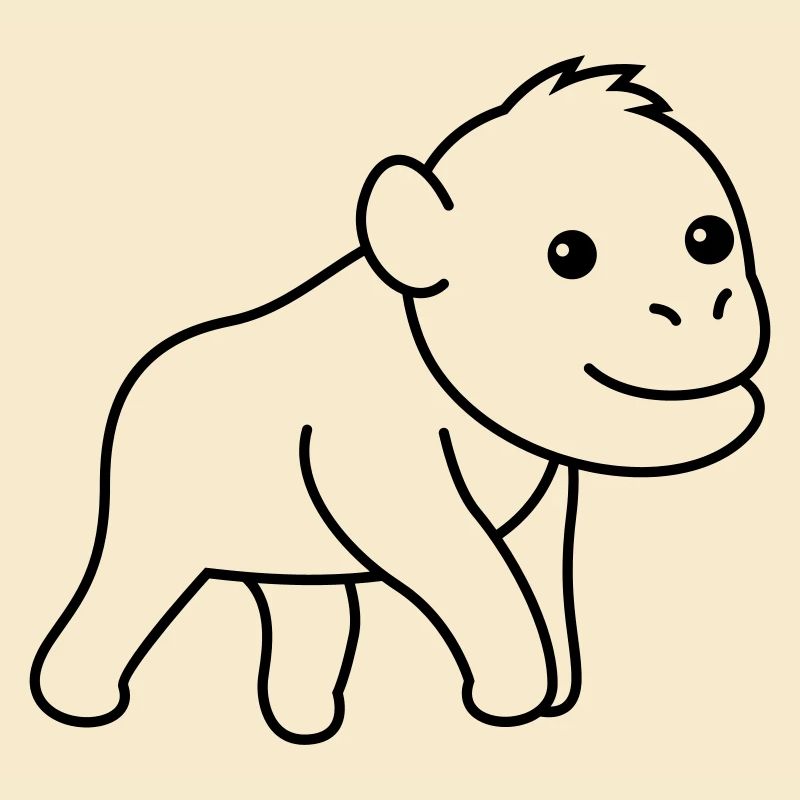 Orangutan monkey comic