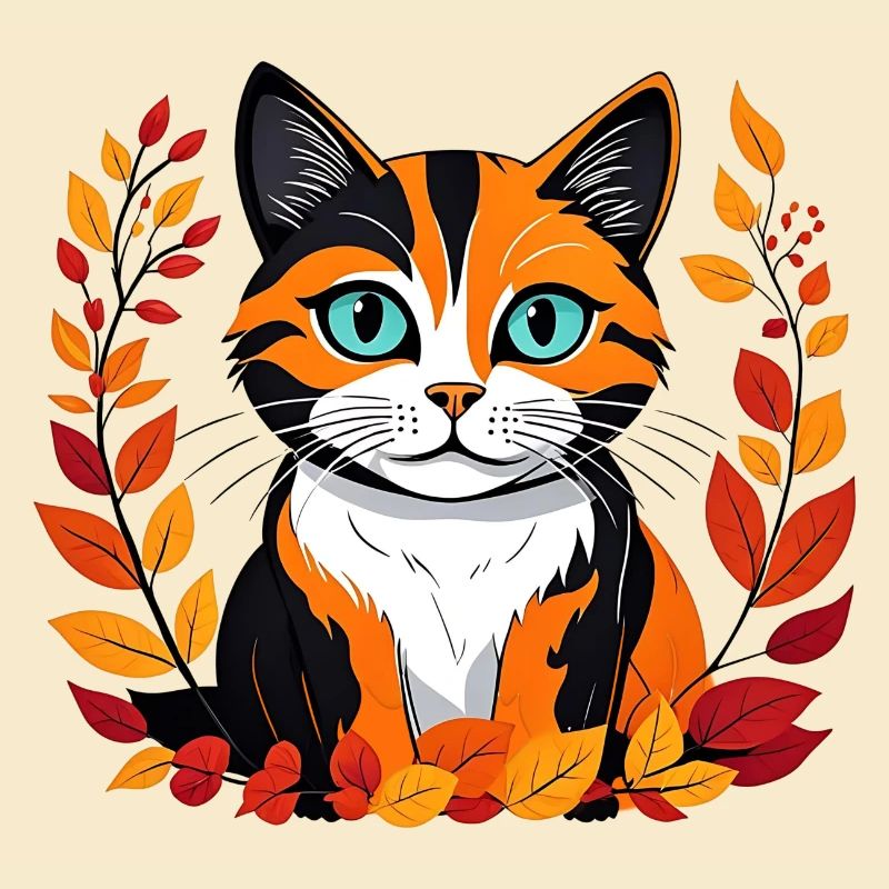 Herbst-Katze
