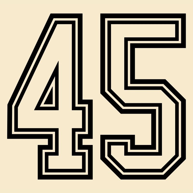 45 number symbol
