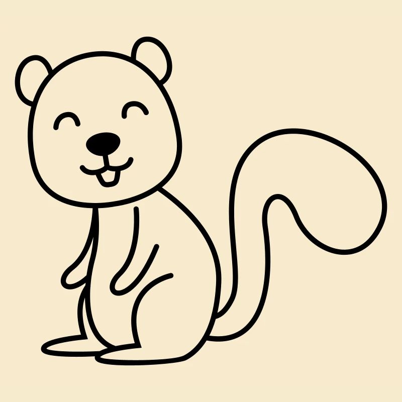 Eichhörnchen Comic Tier