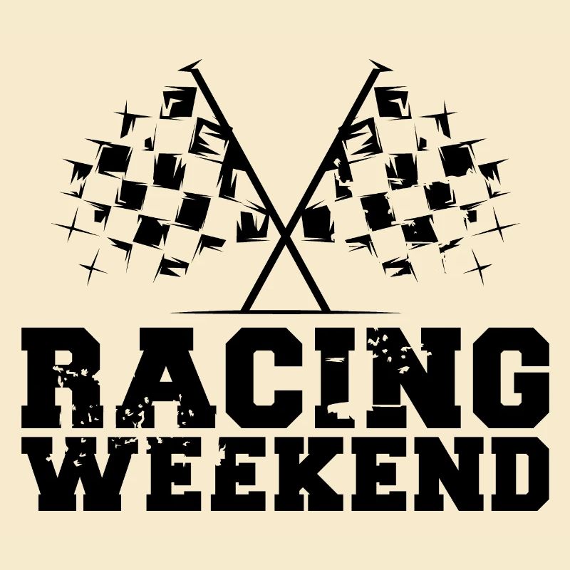 Voitures de week-end de course Drapeaux de symbole de course