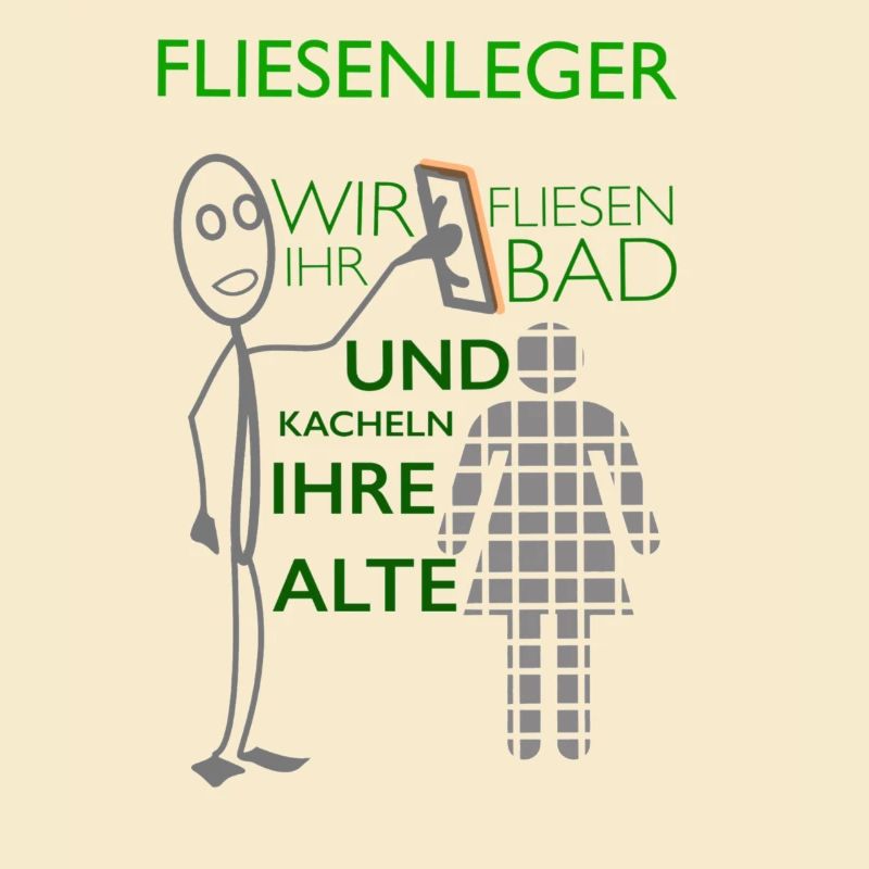 Lustiger Fliesenleger Spruch Geschenkidee