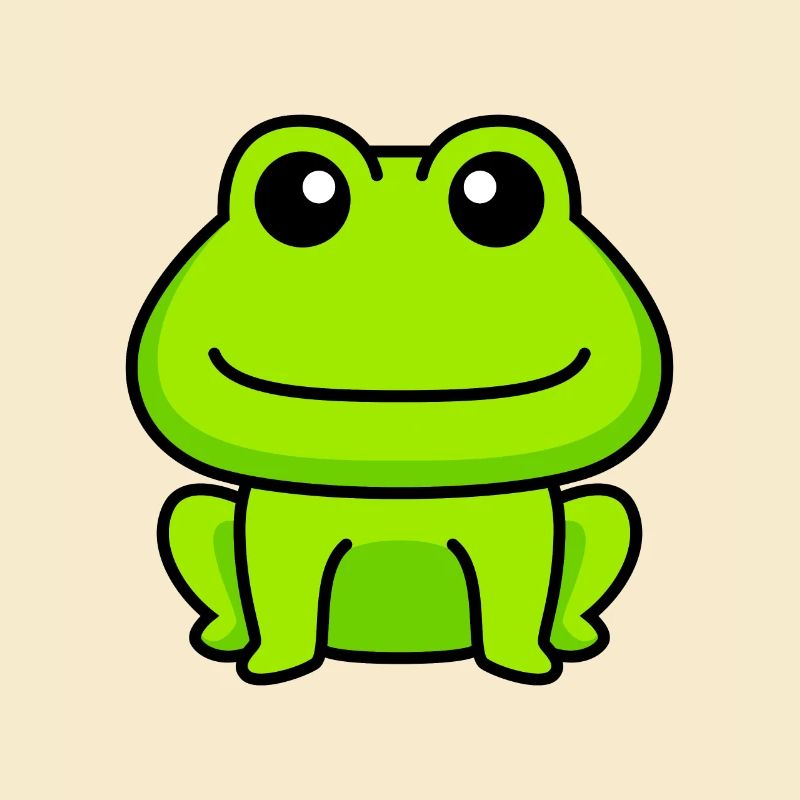 Frosch Comic Tier