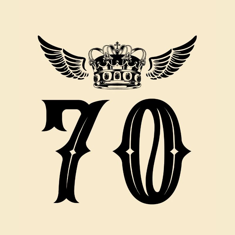 70 Zahl Krone