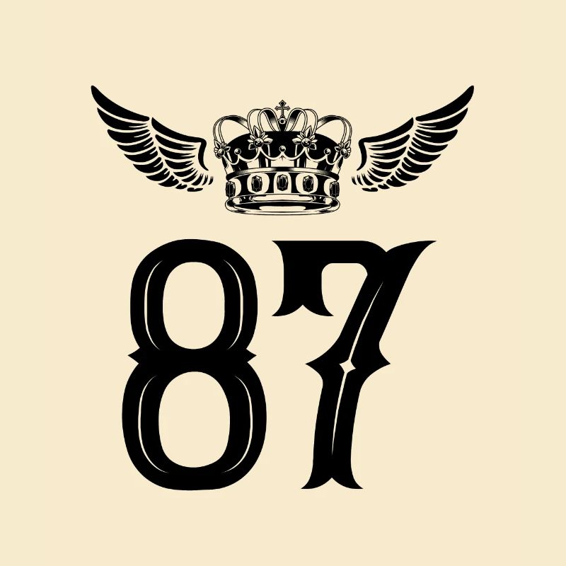 87 Zahl Krone