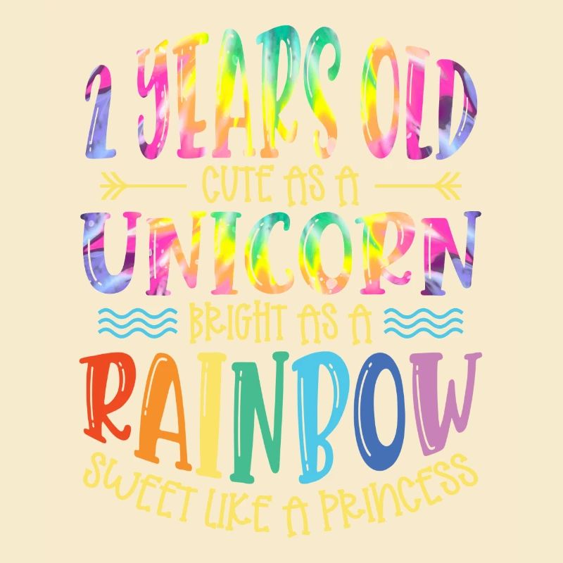 2 ans mignon comme une licorne Brillant comme un