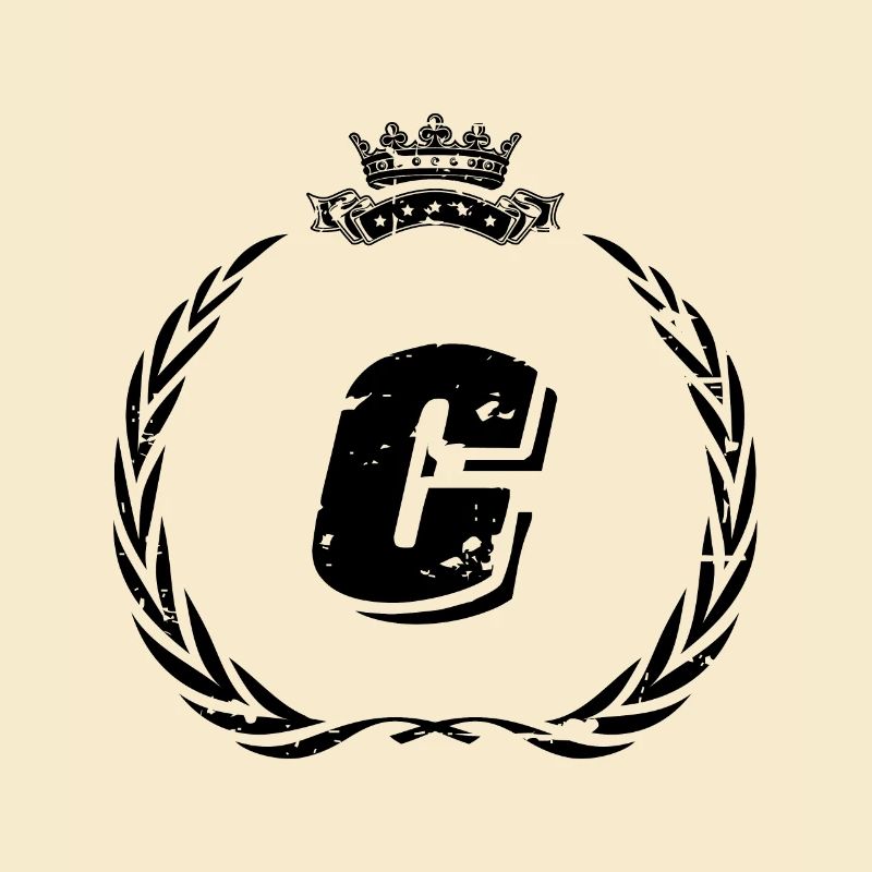 C Buchstabe Kranz