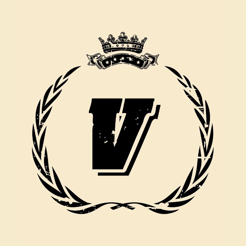 V Buchstabe Kranz