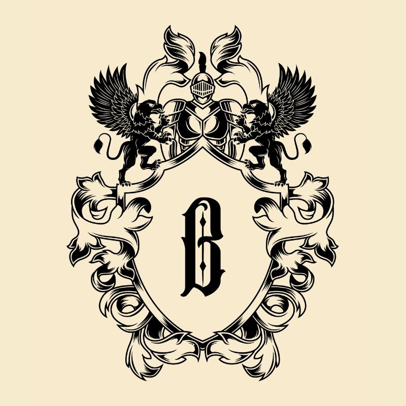 B Buchstabe Wappen