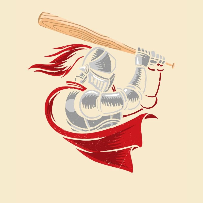 Medieval knight baseball player