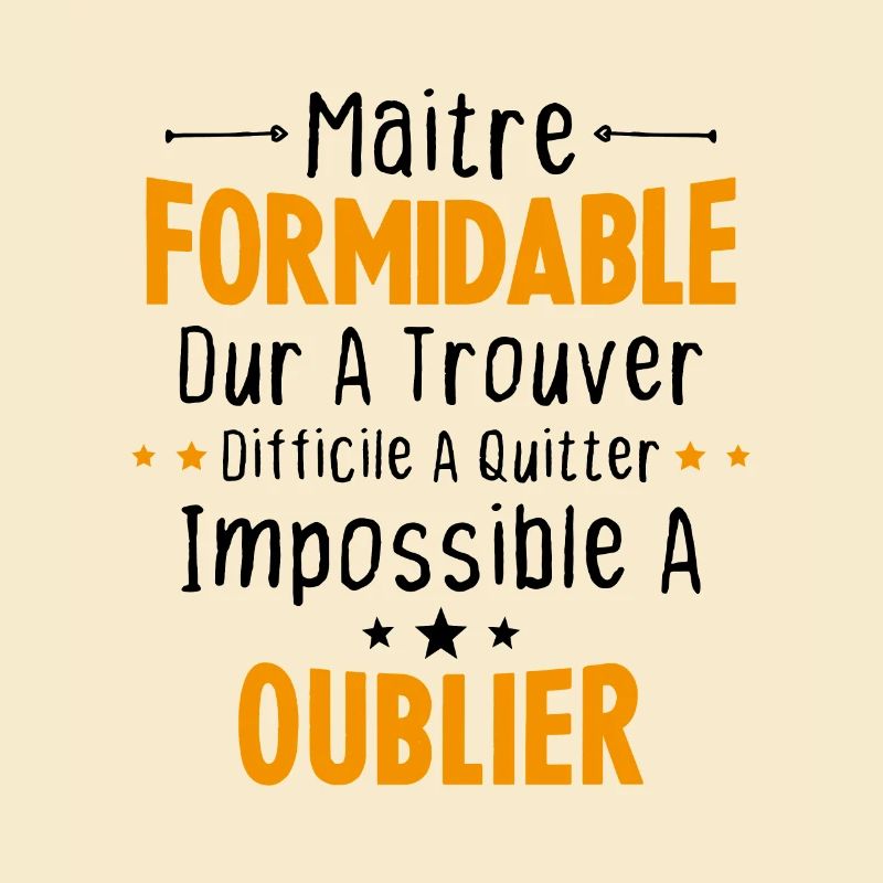 Maître Formidable Idée Cadeau Maître D'école