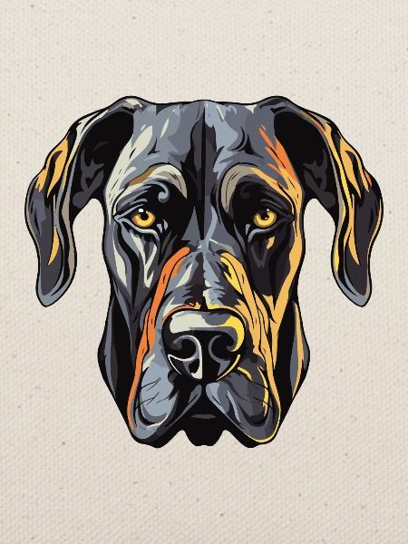 Great Dane Hund Portrait