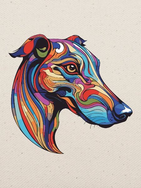 Greyhound Hund Portrait