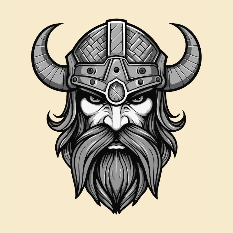 Wikinger Krieger Valhalla Kopf