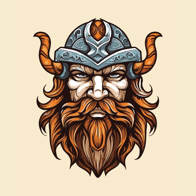 Wikinger Kopf Krieger