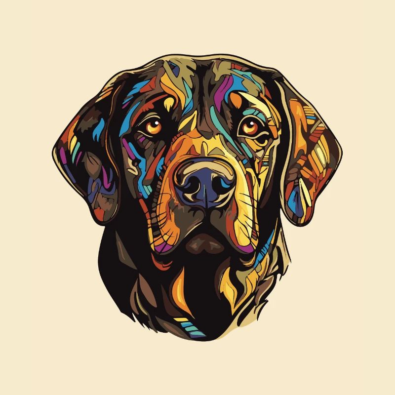 Labrador Hund Kopf