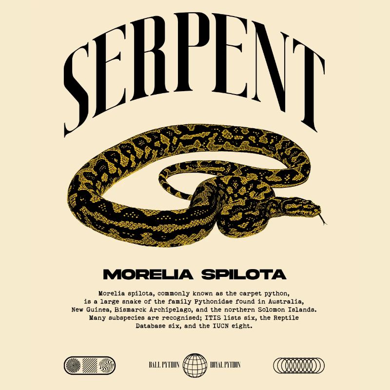 Tapis Python Moderne Reptile Keeper Streetwear
