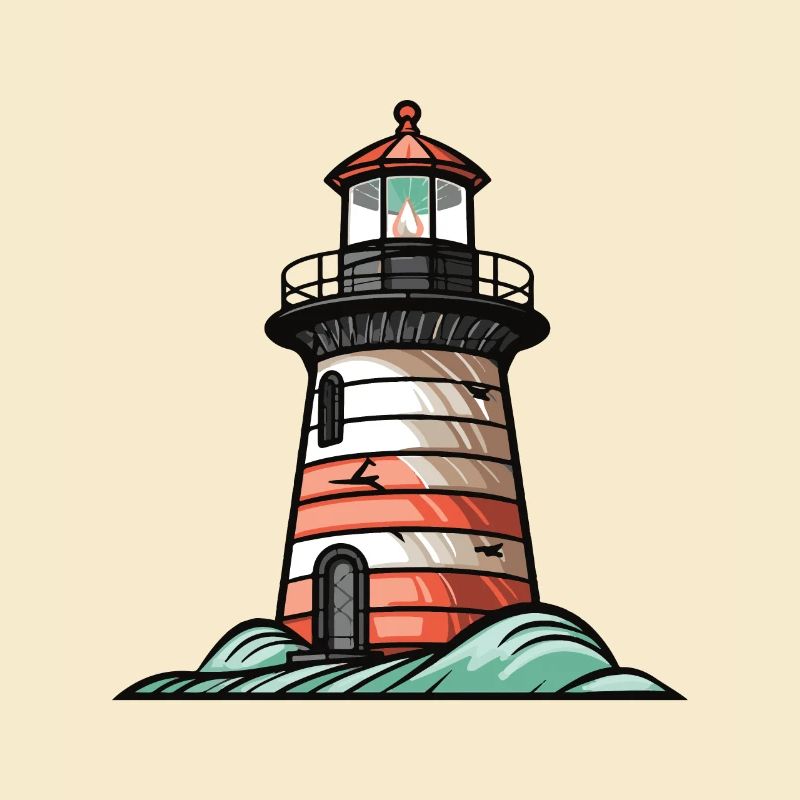 Leuchtturm Küste Symbol