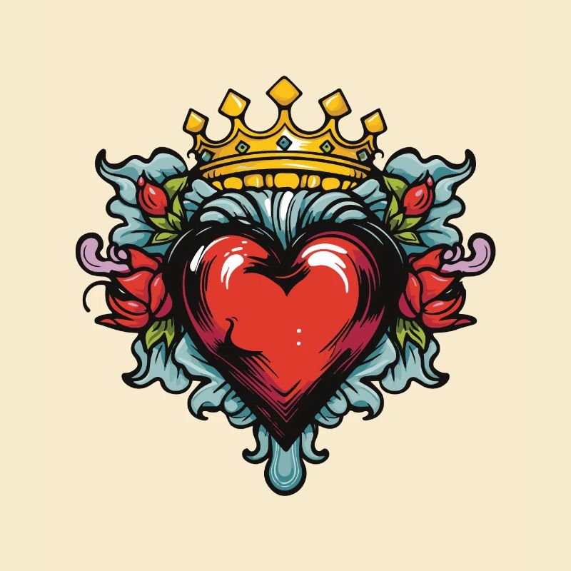 Herz Krone Liebe