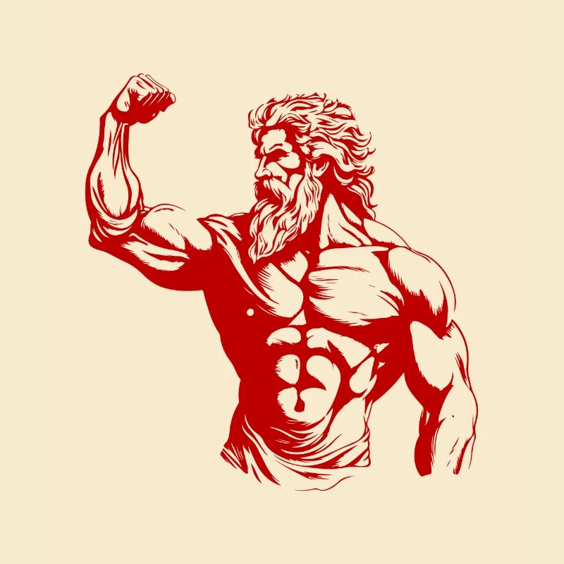 Griechischer Kämpfer Antike Statue
