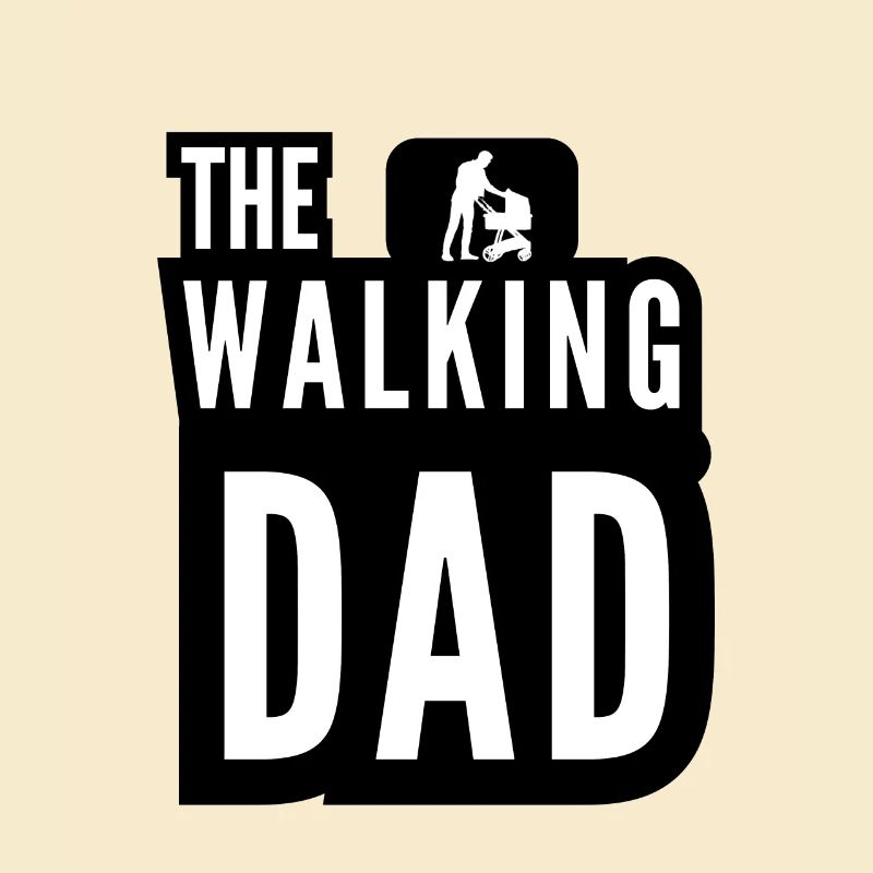 La poussette Walking Dad Daddy Blanc Noir