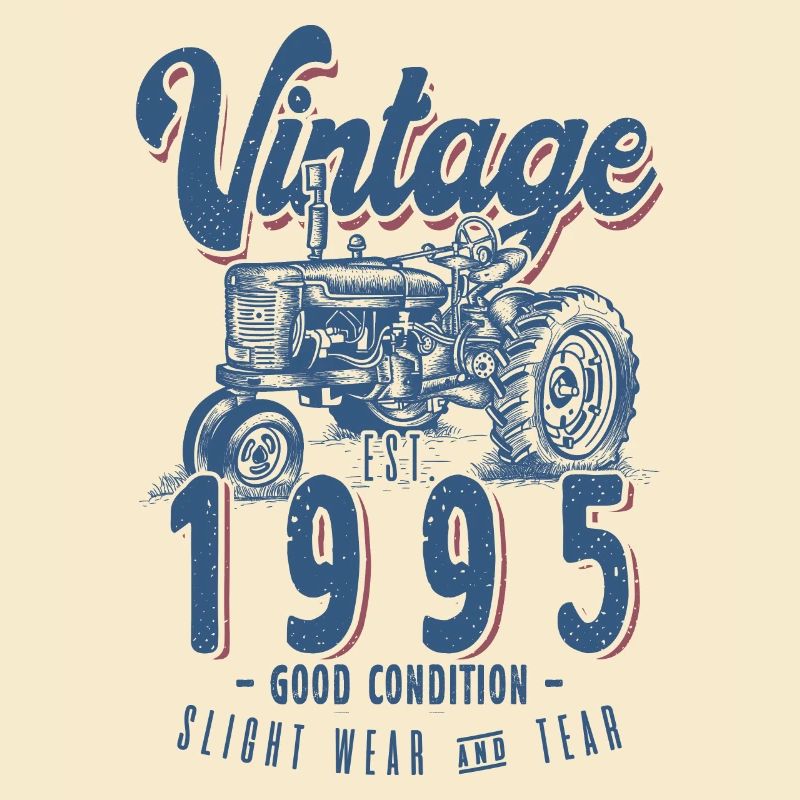 Oldtimer Traktor Bauer Geburtstag Jahrgang 1995