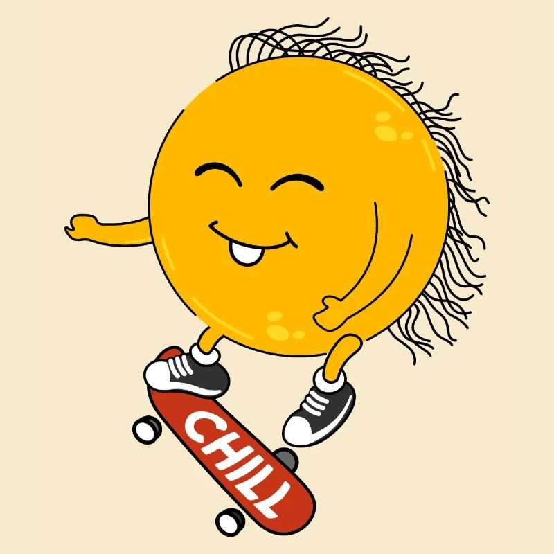 Sun on a skateboard