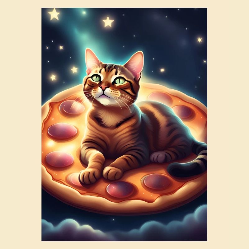 Pizza-Katze