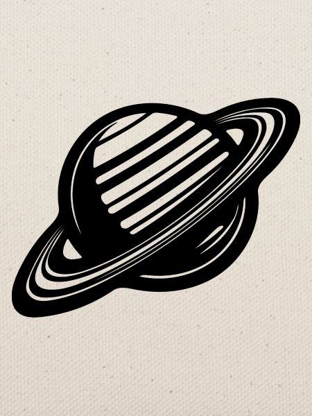 Ringplanet mit Ringssystem im Sonnensystem