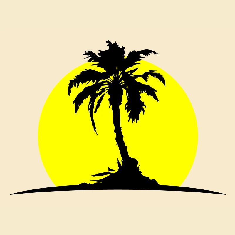 Palme Insel Sonne